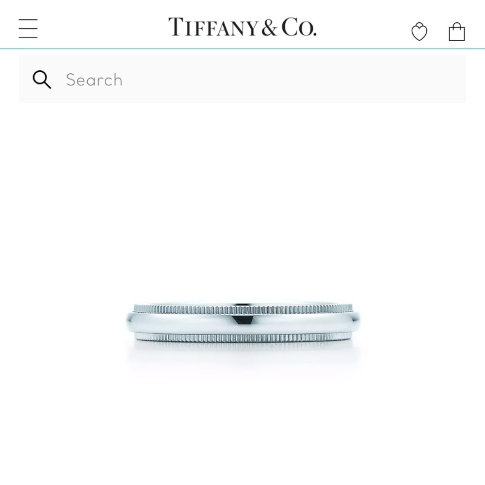 Women’s Tiffany’s Platinum Milgrain ring
